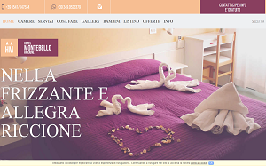 Il sito online di Hotel Montebello Riccione