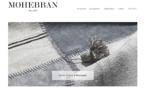 Il sito online di Mohebban Milano