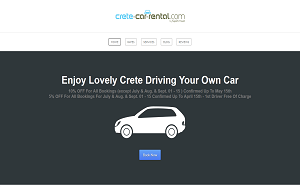 Il sito online di Crete Car Rental