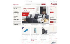 Il sito online di Swiss Shop