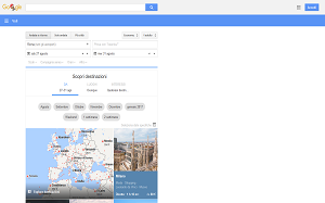 Il sito online di Google flights