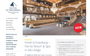 Il sito online di Hotel Schneeberg