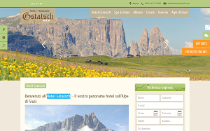 Il sito online di Gstatsch Hotel