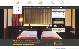 Il sito online di Novecento Hotel Bologna