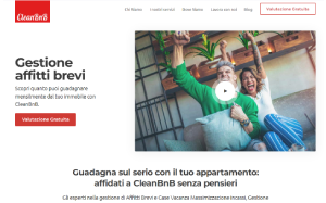 Il sito online di CleanBnB