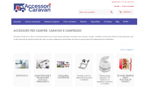 Il sito online di Caravan Accessori
