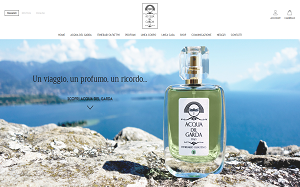 Il sito online di Acqua del Garda Fragranze