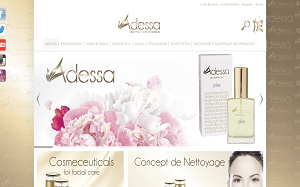 Il sito online di Adessa Cosmetics