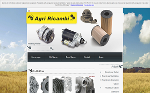 Il sito online di Agriricambi