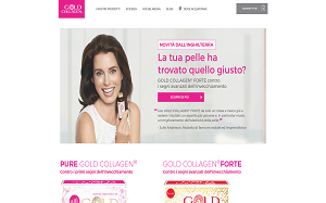 Il sito online di Gold Collagen