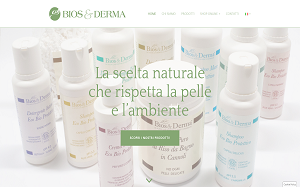 Il sito online di Bios e Derma