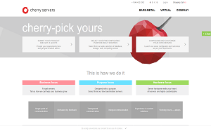 Il sito online di Cherry Servers