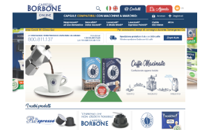 Il sito online di Borbone Caffe Cialde