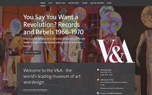 Il sito online di Victoria and Albert Museum