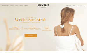 Il sito online di Lilysilk