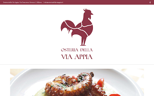 Il sito online di Osteria della Via Appia