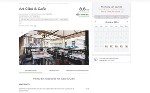 Il sito online di Art Cibo & Cafè