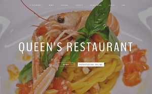 Il sito online di Queen's Restaurant