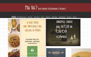 Il sito online di Ma Va' ristorante