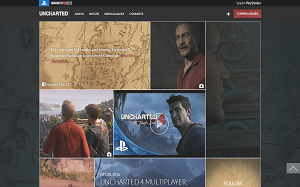 Il sito online di Uncharted the game
