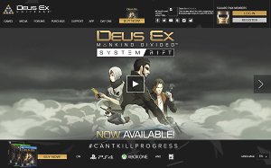 Il sito online di Deus Ex