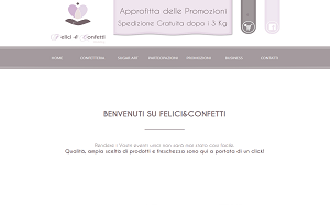 Il sito online di Felici e Confetti