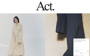 Il sito online di Act series