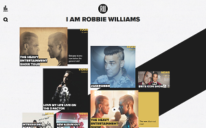 Il sito online di Robbie Williams