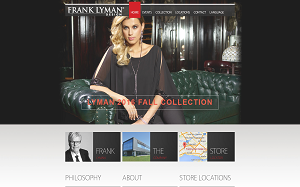 Il sito online di Frank Lyman Design