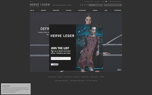 Il sito online di Herve Leger