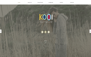 Il sito online di Kooi knitwear