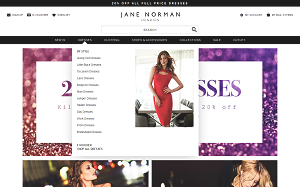 Il sito online di Jane Norman