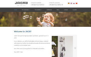 Il sito online di JACKY Baby