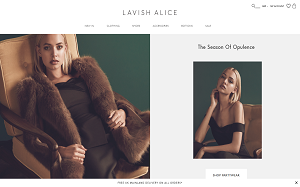Il sito online di Lavish Alice