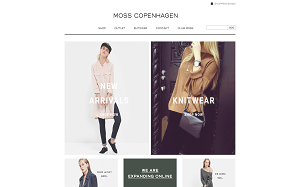 Il sito online di Moss Copenhagen