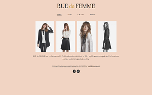 Il sito online di RUE de FEMME
