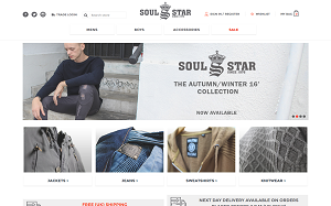 Il sito online di Soul Star Clothing