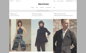 Il sito online di Whistles