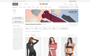 Il sito online di Zalando Essentials