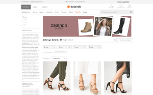 Il sito online di Zalando Shoes