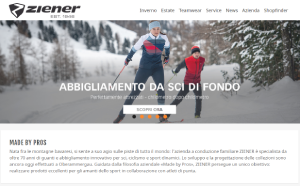Il sito online di Ziener