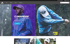 Il sito online di Adidas Golf
