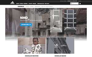 Il sito online di Adidas Originals
