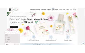Il sito online di Tailor Made Fragrance