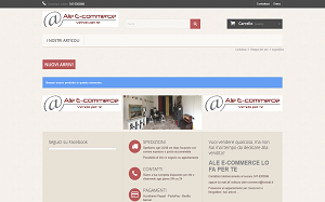 Il sito online di Ale ecommerce