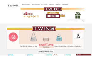 Il sito online di Twins Store