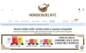 Il sito online di Mondo cialde caffe