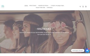Il sito online di Kali Shoes