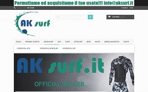 Il sito online di AK Surf