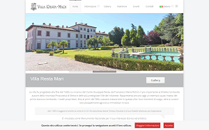 Il sito online di Villa Resta Mari